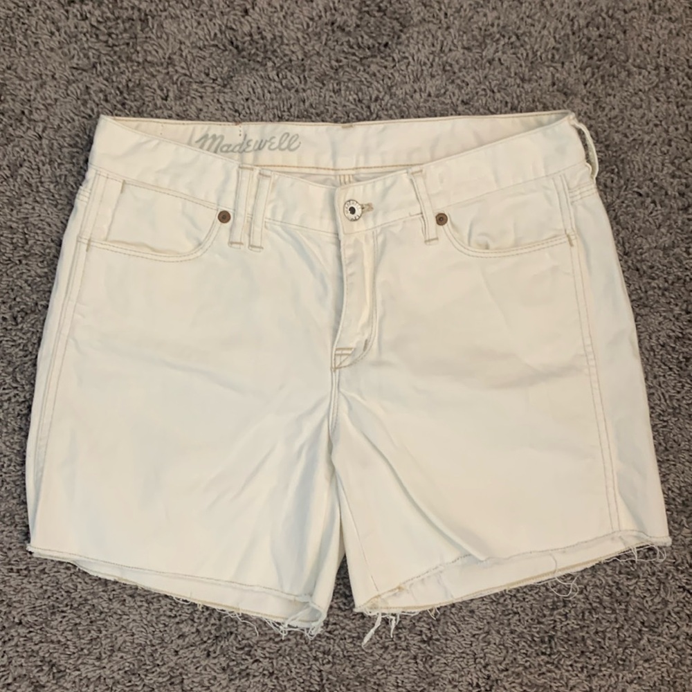 Madewell White Jean Shorts Size 28 EUC